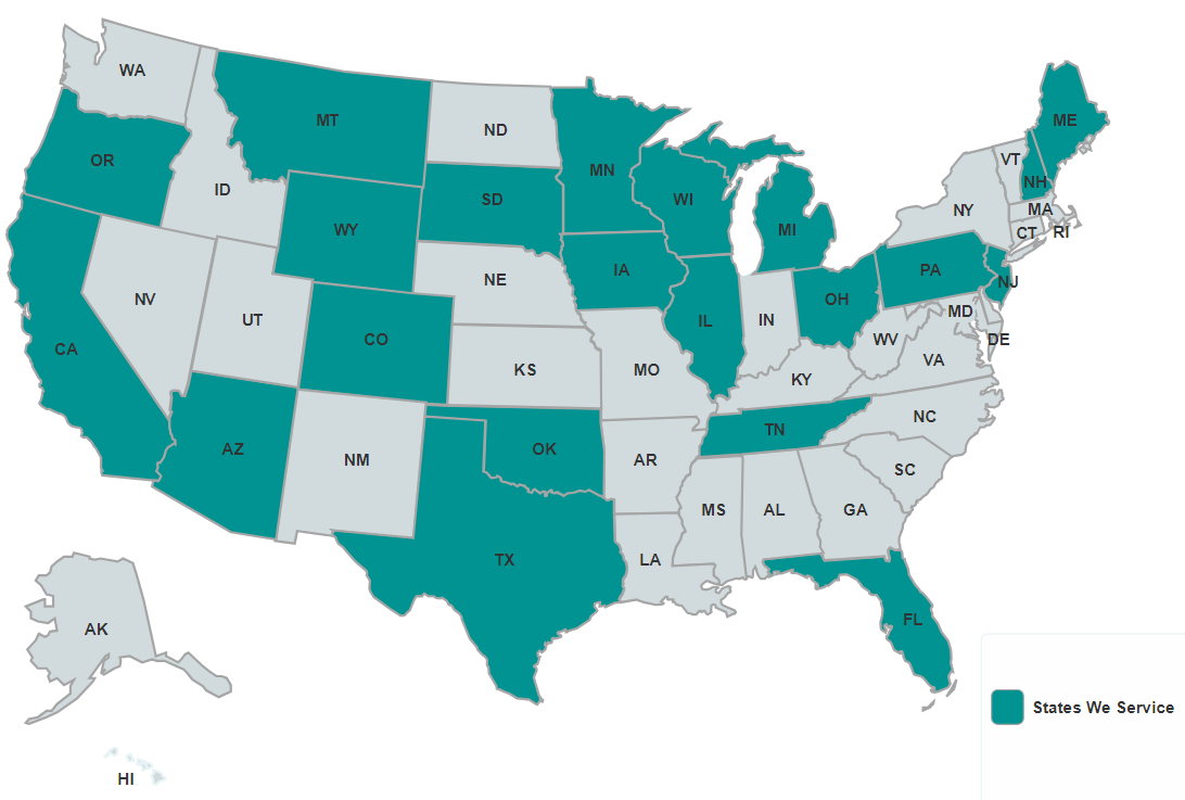 New map with AZ 